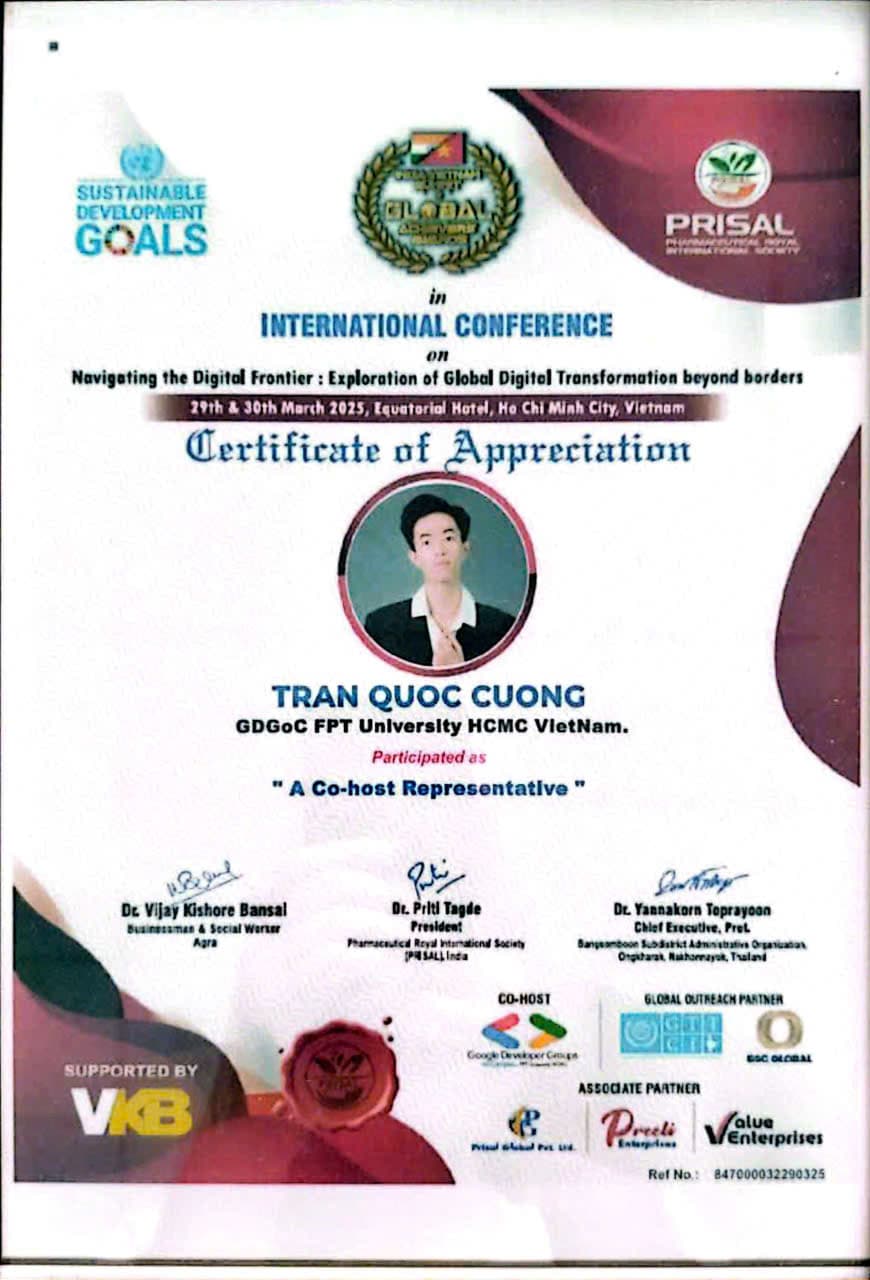 Đồng tổ chức hội nghị International Conference: Navigating the Digital Frontier 2025